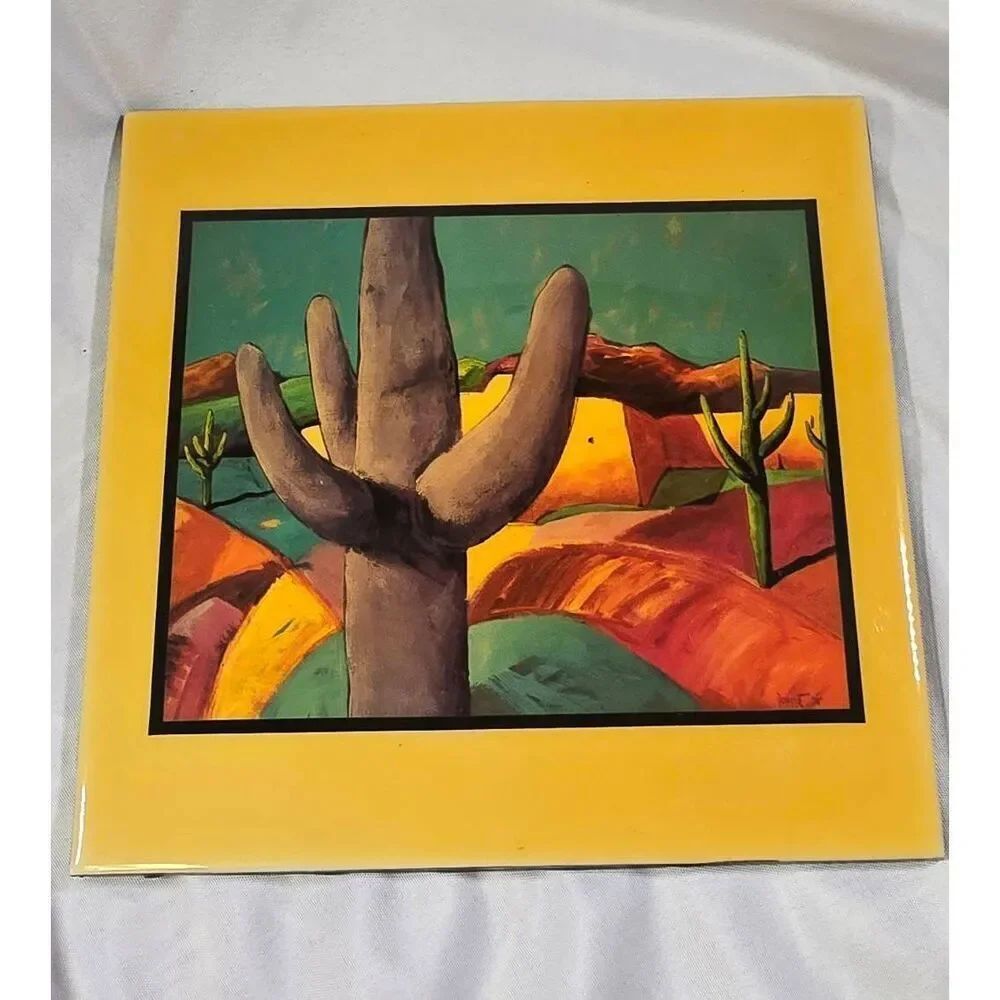Downe Burns Caliente Cactus Art Ceramic Tile Artist Approved Collection